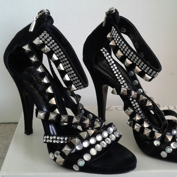 Zara Studded Heels - Picture 2 of 5